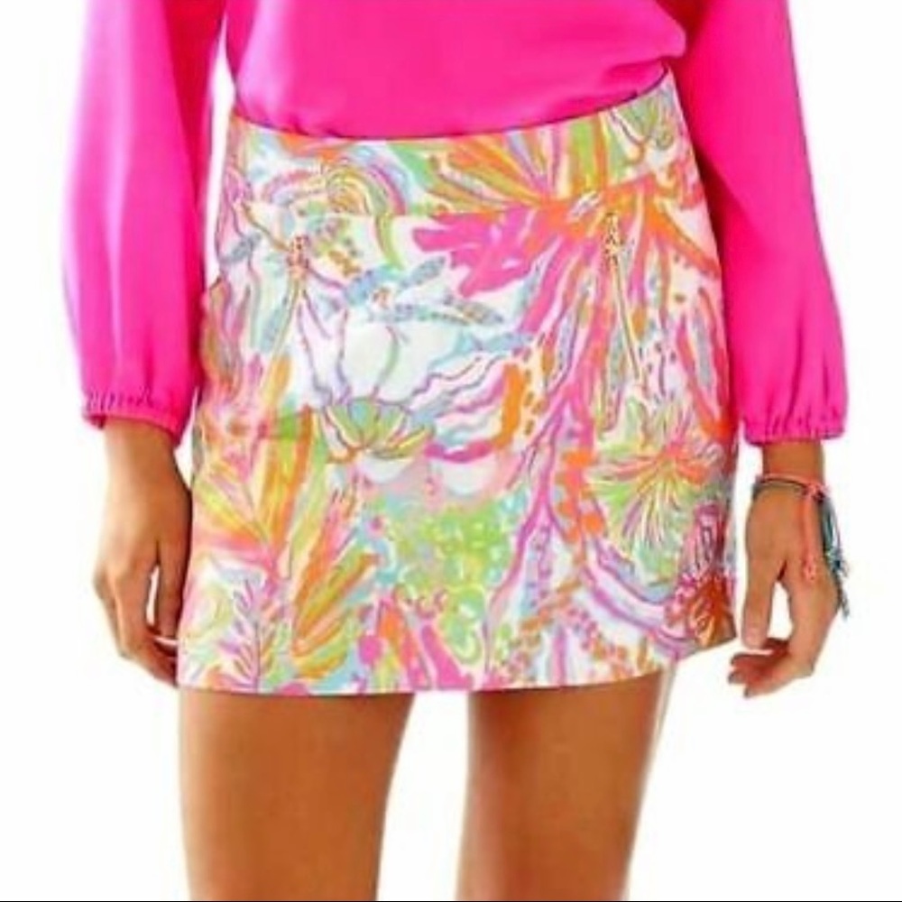 NWT - Lilly Pulitzer Marigold Skort Scuba to Cuba - Picture 1 of 11